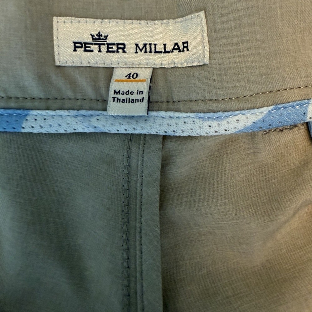 Peter Millar Men's Size 40 Gray Performance Golf Shorts 10" - Picture 3 of 3